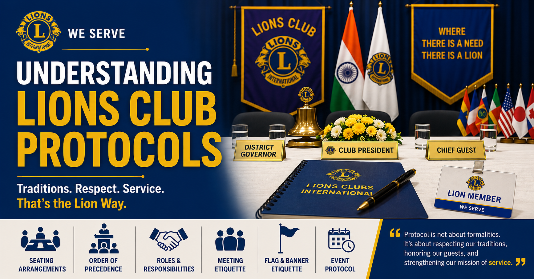 Understanding Lions Club Protocols: Traditions, Seating Arrangements, and Essential Club Etiquette
